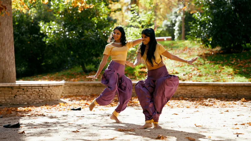 Dancers in bright costumes performing outdoors