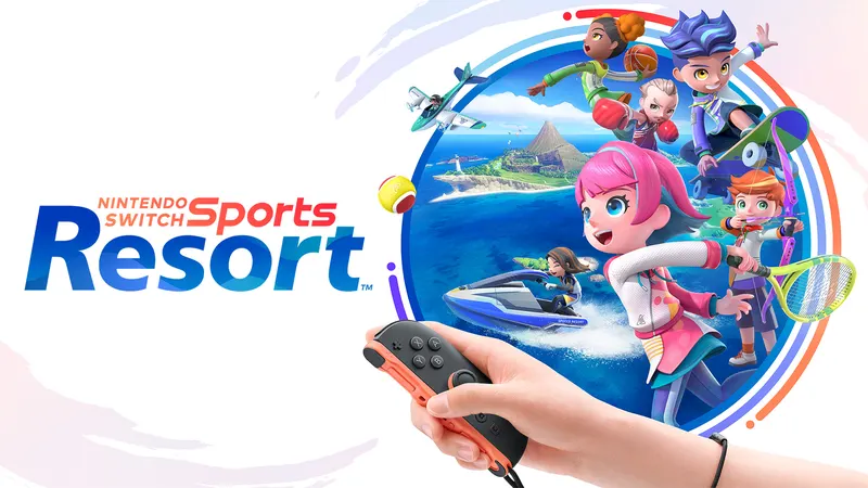 Nintendo Switch Sports Resort characters playing sports around Wuhu Island
