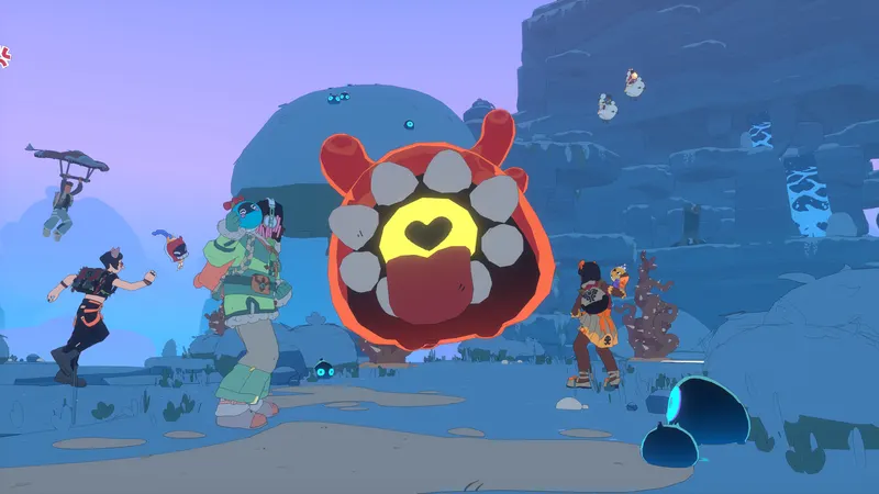 Players gathering around a large friendly spirit in Spirit Crossing