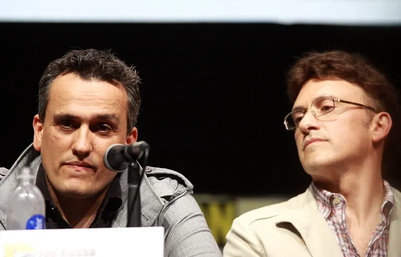Joe and Anthony Russo seated at a convention panel
