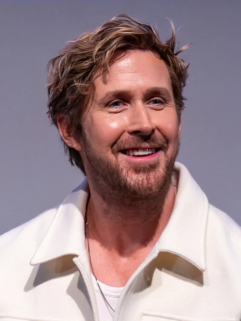 Ryan Gosling smiling at a London film event