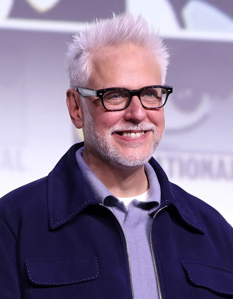 James Gunn in glasses at Comic-Con