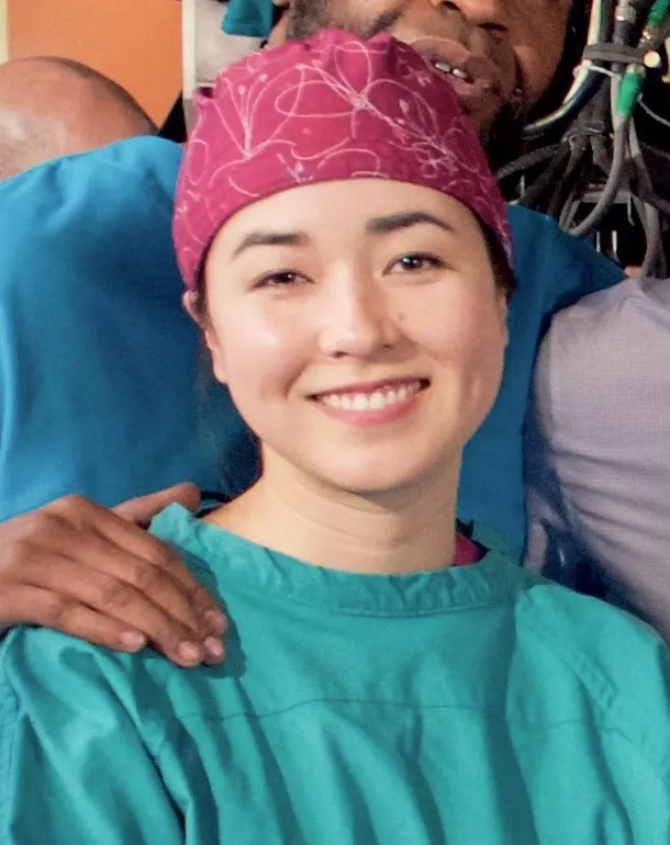 Maya Erskine smiling in costume