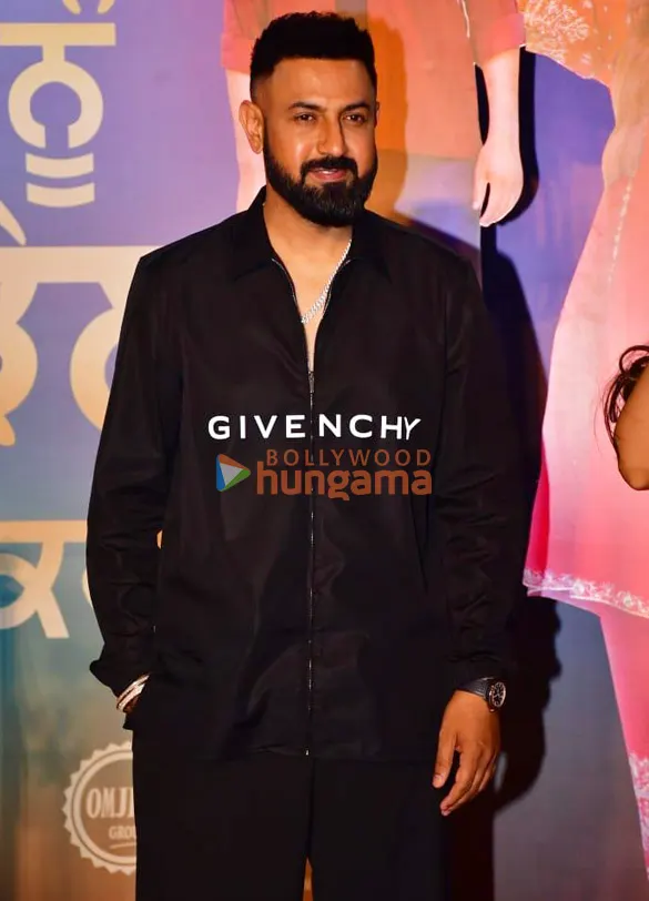 Gippy Grewal in a black shirt at a film premiere
