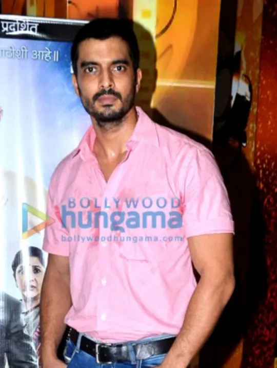 Gashmeer Mahajani in a pink shirt at a film event