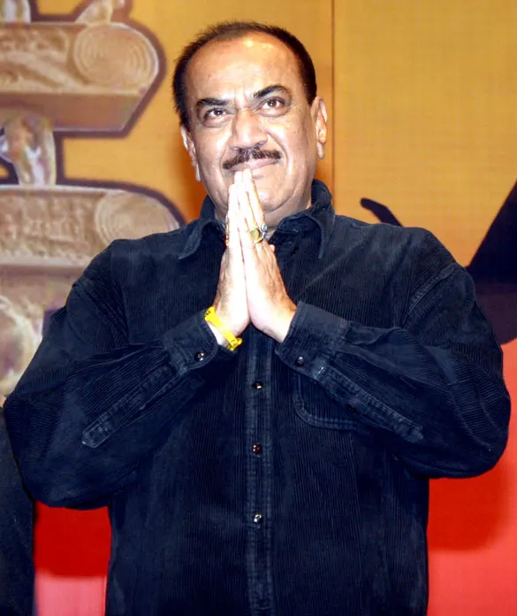 Shivaji Satam with hands folded in greeting
